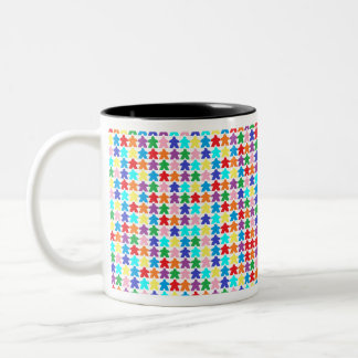 Caneca De Café Em Dois Tons Casais Coloridos