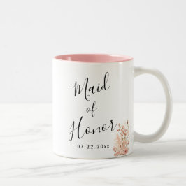 Caneca De Café Em Dois Tons Casamento Floral Boho