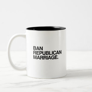 CANECA DE CAFÉ EM DOIS TONS CASAMENTO REPUBLICANO DA PROIBIÇÃO