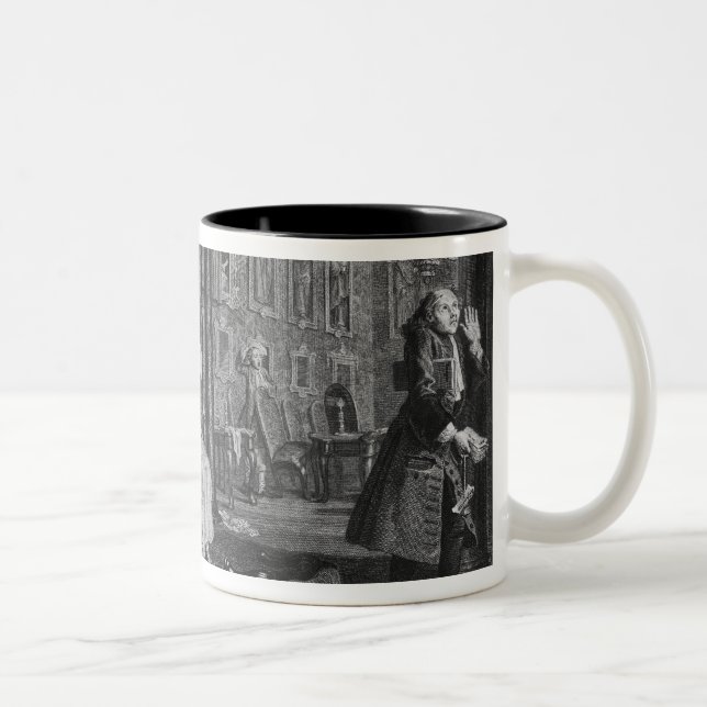 Caneca De Café Em Dois Tons Casamento um modo do la (Direita)