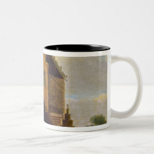 Caneca De Café Em Dois Tons Casas do tijolo