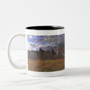 Caneca De Café Em Dois Tons Casas Na Argentina - Claude Monet - 1873