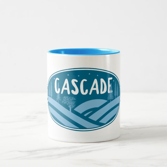 Caneca De Café Em Dois Tons Cascade Idaho Ao Ar Livre (Centro)