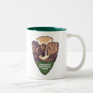 Caneca De Café Em Dois Tons Cascata Bridalveil Fall Arrowhead do Parque Nacion