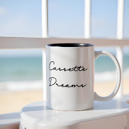 Caneca De Café Em Dois Tons Cassette Dreams Retro