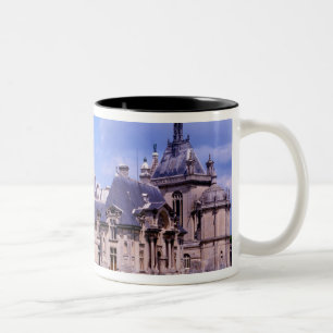 Caneca De Café Em Dois Tons Castelo Chantilly, Oise, França
