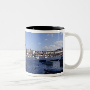 Caneca De Café Em Dois Tons Castelo de Caernarfon, Gwynedd, País de Gales 2