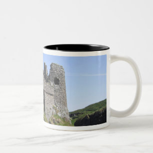 Caneca De Café Em Dois Tons Castelo de Dunluce perto de Bushmills e Portrush,