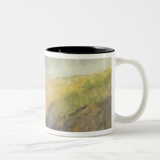 Caneca De Café Em Dois Tons Castelo de Joseph Mallord William Turner | (Direita)