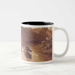 Caneca De Café Em Dois Tons Castelo de Joseph Mallord William Turner   Norham,