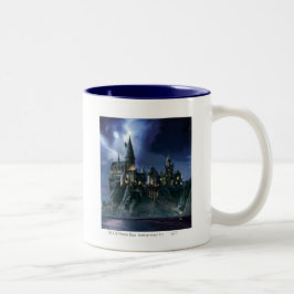 Caneca De Café Em Dois Tons Castelo do Harry Potter | Hogwarts ao Luar