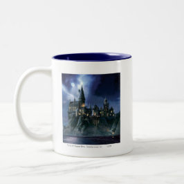 Caneca De Café Em Dois Tons Castelo do Harry Potter | Hogwarts ao Luar