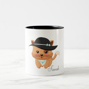 Caneca De Café Em Dois Tons Cat Lover