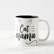 Cat Mama - Mug para amante de gatos