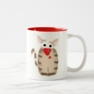 Caneca De Café Em Dois Tons Cat Mug