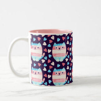 Caneca De Café Em Dois Tons Cat Transgender Pride Mug