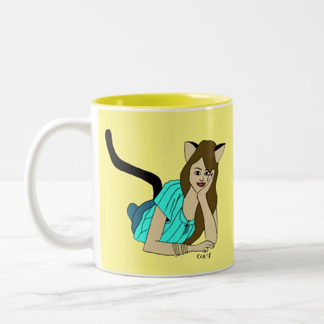 Caneca De Café Em Dois Tons catadora (Esquerda)