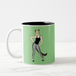 Caneca De Café Em Dois Tons catadora