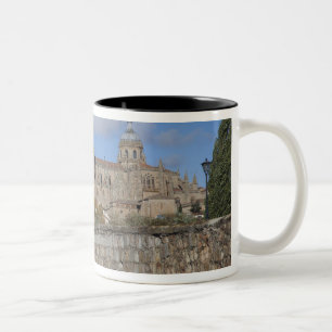 Caneca De Café Em Dois Tons Catedrais de Salamanca, vistas da Puente Romano