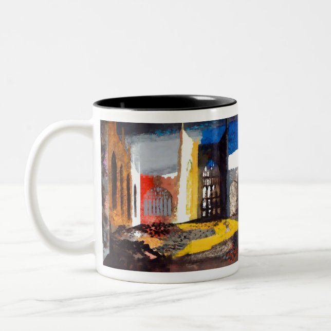 Caneca De Café Em Dois Tons Catedral de John Piper (Esquerda)