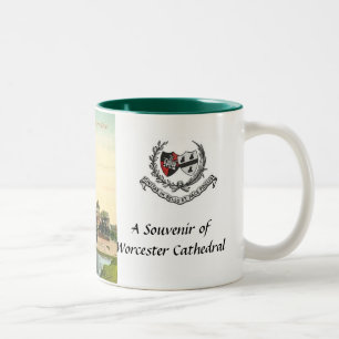 Caneca De Café Em Dois Tons Catedral de Worcester Souvenir Mug