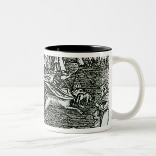 Caneca De Café Em Dois Tons Catolicismo romano e Lutheranism contrastados