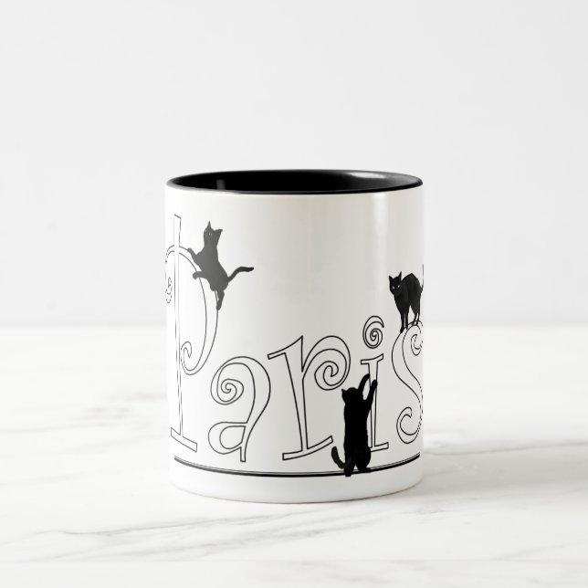 Caneca De Café Em Dois Tons Cats de Paris (Centro)