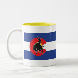Caneca De Café Em Dois Tons Caubói do Colorado