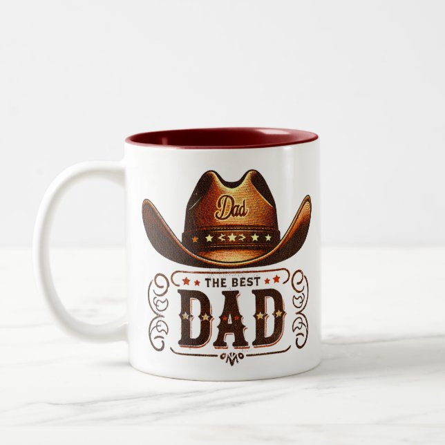 Caneca De Café Em Dois Tons Caubói Ocidental (Esquerda)