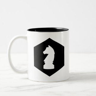 Caneca De Café Em Dois Tons Cavaleiro