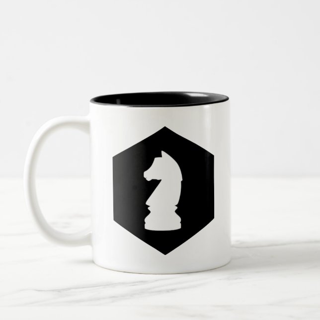 Caneca De Café Em Dois Tons Cavaleiro (Esquerda)