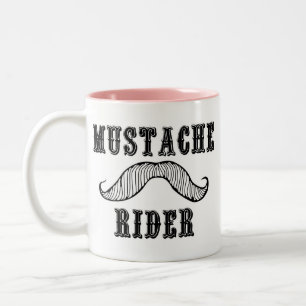 Caneca De Café Em Dois Tons Cavaleiro do bigode