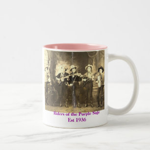 Caneca De Café Em Dois Tons Cavaleiros do sábio roxo