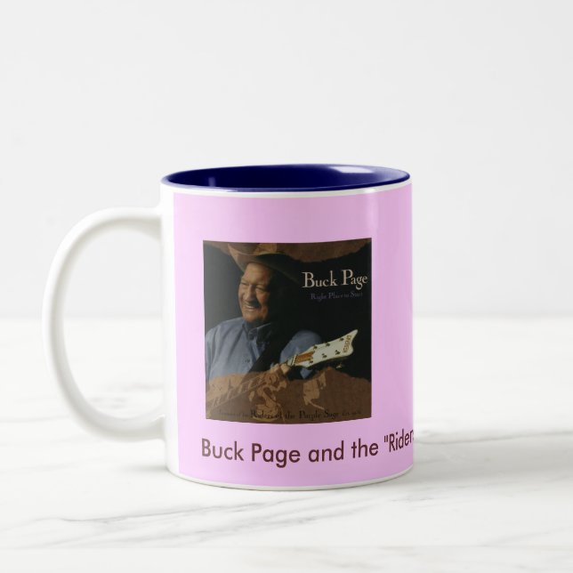 Caneca De Café Em Dois Tons Cavaleiros do sábio roxo (Esquerda)