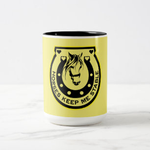 Caneca De Café Em Dois Tons Cavaleiros Equestres