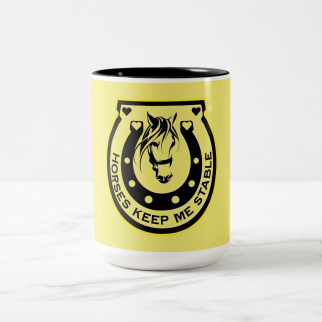 Caneca De Café Em Dois Tons Cavaleiros Equestres (Centro)