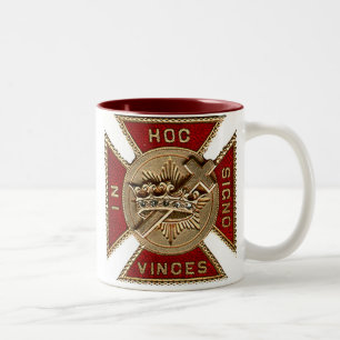 CANECA DE CAFÉ EM DOIS TONS CAVALEIROS TEMPLAR