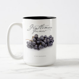 Caneca De Café Em Dois Tons Cavalheiro Farmer 15 oz. Café Mug (uvas)