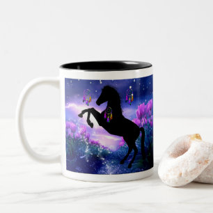 Caneca De Café Em Dois Tons Cavalo