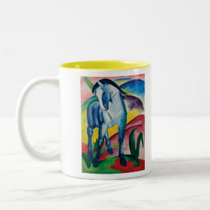 Caneca De Café Em Dois Tons Cavalo azul mim por Franz Marc