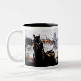 Caneca De Café Em Dois Tons Cavalo Freshtastico 02-01