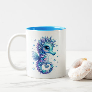 Caneca De Café Em Dois Tons Cavalo-Marinho Joalheiro