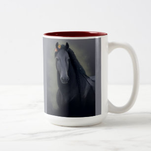 Caneca De Café Em Dois Tons Cavalo Negro Frísia - Mug de café, Taça