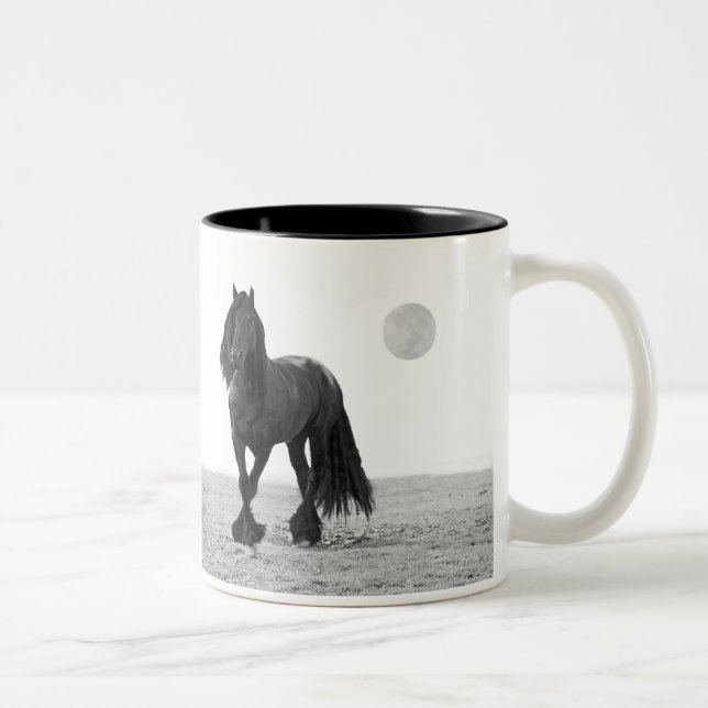 Caneca De Café Em Dois Tons Cavalo perfeito (Direita)