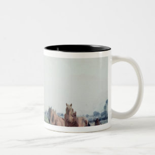 Caneca De Café Em Dois Tons Cavalos da guilhotina