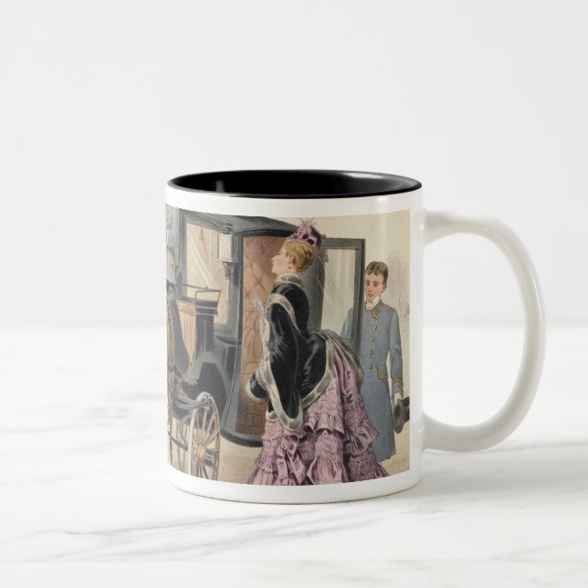 Caneca De Café Em Dois Tons Cavalos ingleses (Direita)
