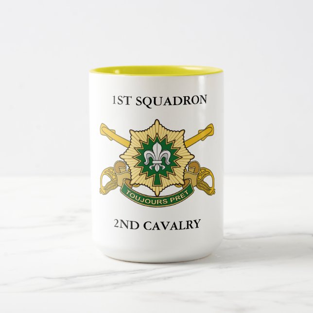 CANECA DE CAFÉ EM DOIS TONS CAVALRY DO SEGUNDO 1RUA SQUADRON  (Centro)