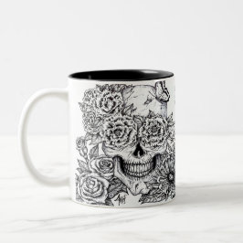 Caneca De Café Em Dois Tons Caveira