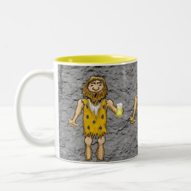 Caneca De Café Em Dois Tons Caveman Mug (Esquerda)