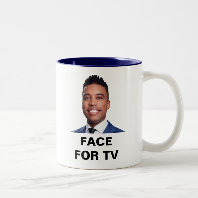 Caneca De Café Em Dois Tons CB Face para TV (Direita)